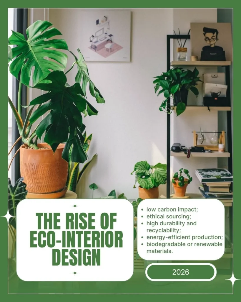 Sustainable materials interior design