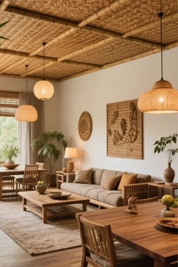 Bamboo interior design style