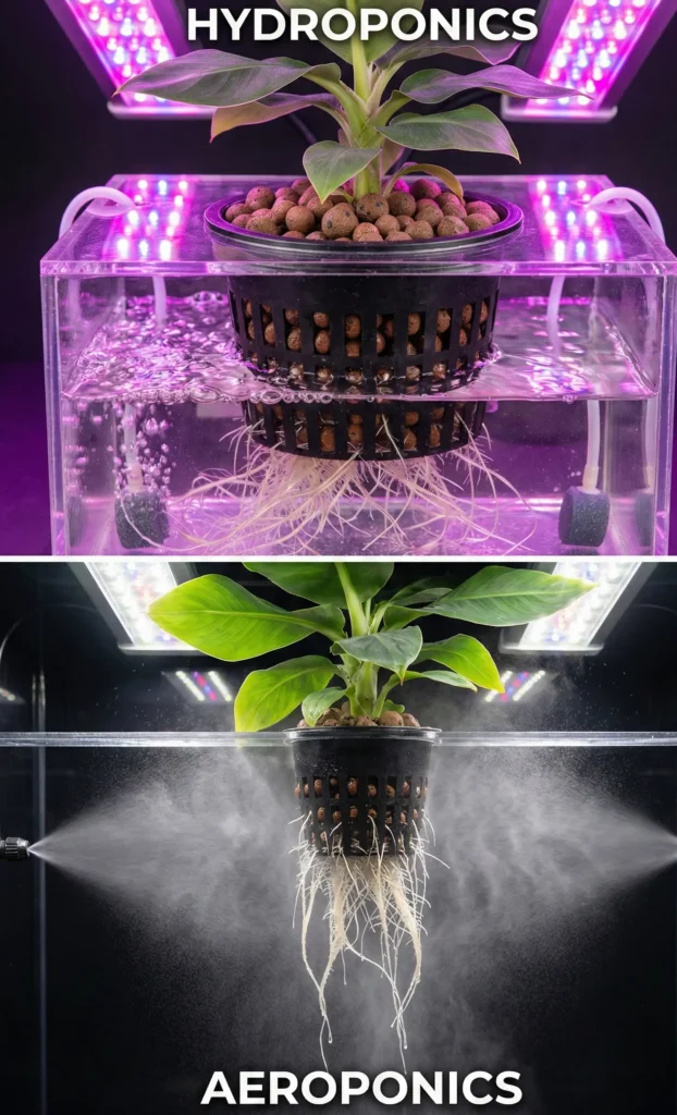 hydroponics and aeroponics systems